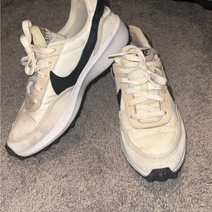 Nike Off-White and Black Running Shoes